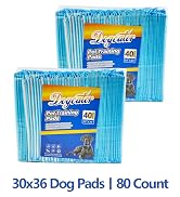 Dogcator Dog Pee Pads Extra Large 80 Count, Thicken Dog Training Pads 30"x36", Dog Training Pads ...