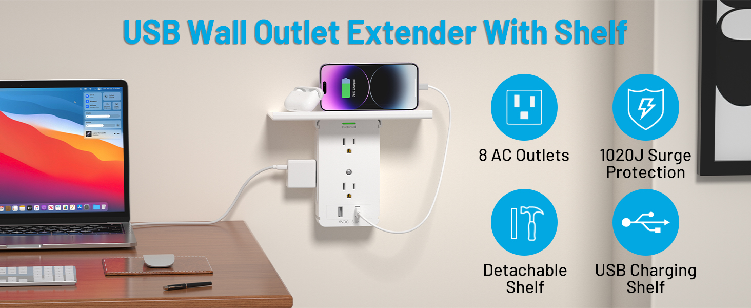 wall outlet extender
