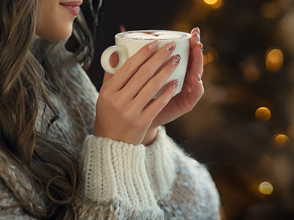 Portable electric milk frother, a perfect Christmas coffee gift for creamy lattes and hot drinks