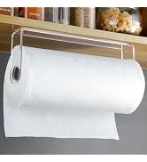 YIGII Acrylic Paper Towel Holder - Kitchen Paper Towel Holder Under Cabinet, One Hand Operable, S...