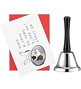 Linkstyle 2 Pcs Funny Get Well Soon Gifts, Recovery Set with Loud Hand Bell &amp; Hilarious Card, Aft...