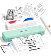 Phomemo M834 (Upgraded) Portable Printer, Wireless Bluetooth Thermal Printer, Support Multi-Size ...