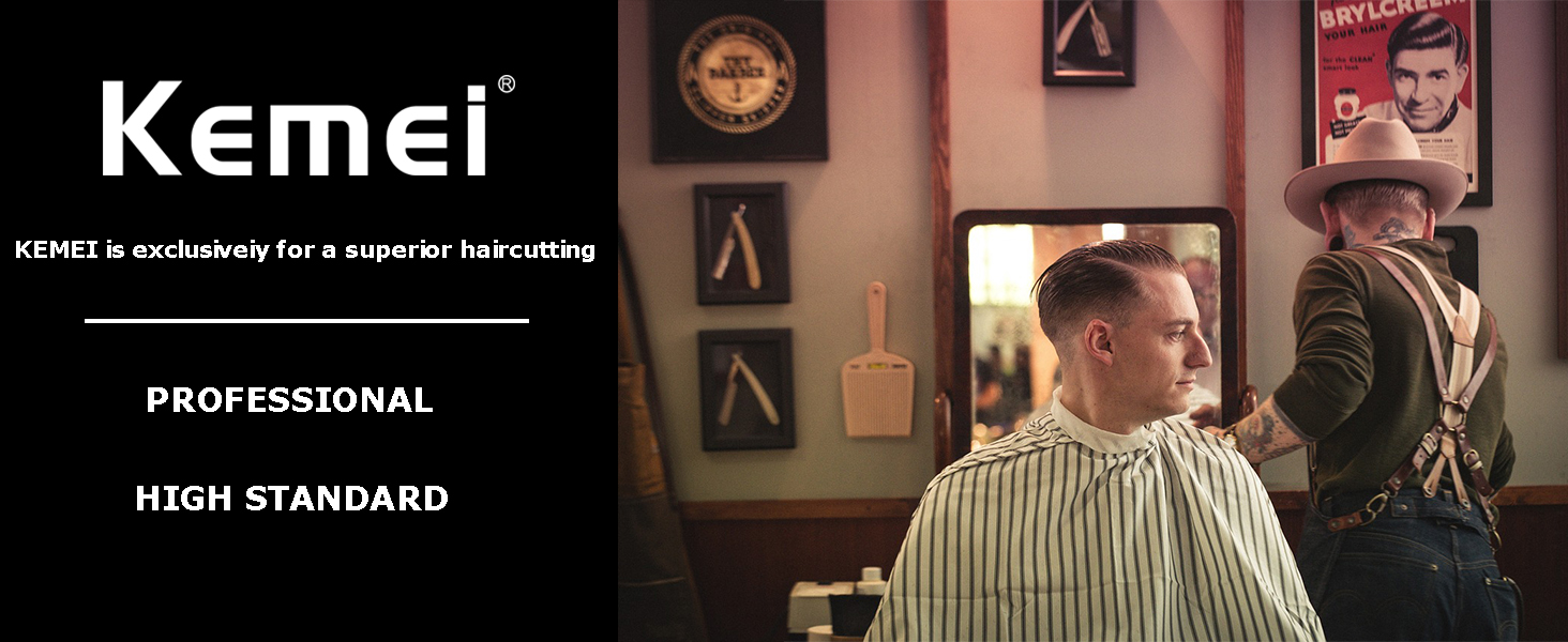 KEMEI is exclusiveiy for a superior haircutting