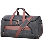 Vessgra Convertible Garment Bag for Travel, Carry on Garment Duffle Bags for Travel, Canvas Garme...