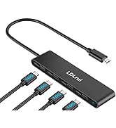 LDLrui 4-Port USB C Hub, USB C to USB C Hub Splitter for Laptop, 10Gbps USB C Hub Multiport Adapt...