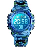 Dayllon Kids Digital Watch Outdoor Sports 50M Waterproof Electronic Watches Alarm Clock 12/24 H S...