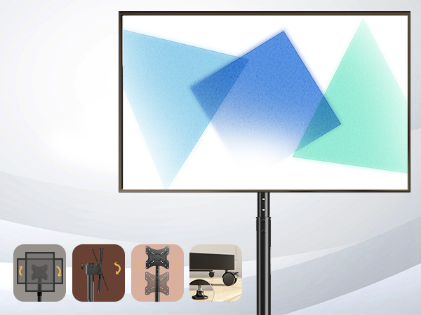 rotating tilting adjustable tv stand