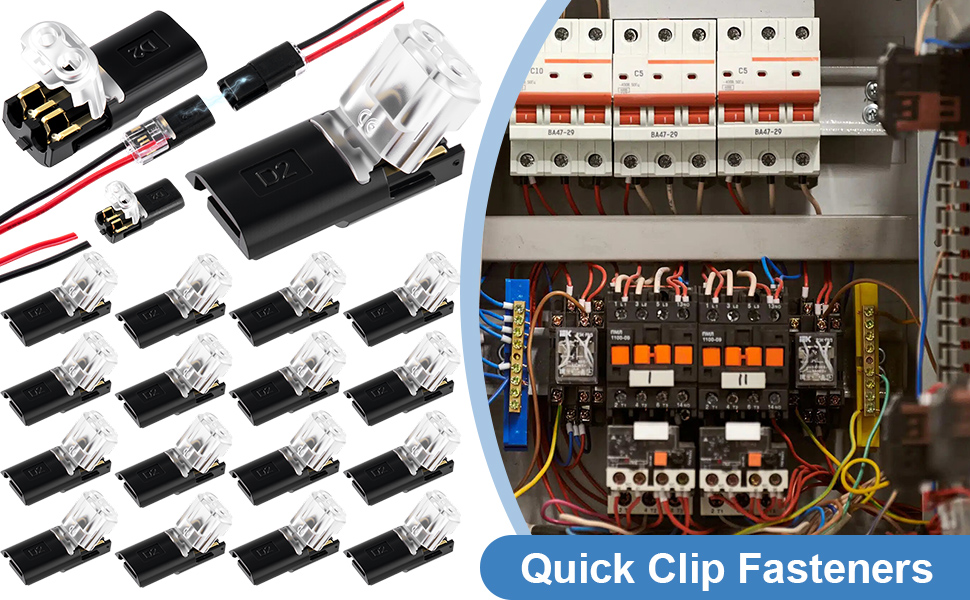 Hzopcw Quick Clip Fasteners Wire Connector