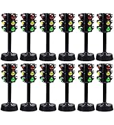 Toddmomy 12pcs Sound Child Traffic and Play, Light Sand Learning Signs: Model Signs Signals Party...
