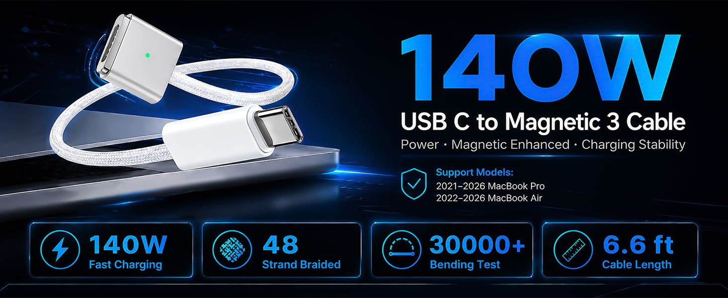 USB C to Magnetic 3 Cable