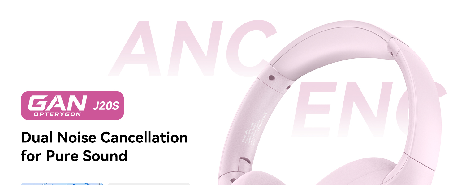 ganopterygon active noise cancelling bluetooth headphones