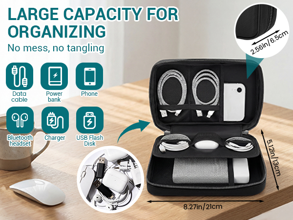 Large capacity for organizing