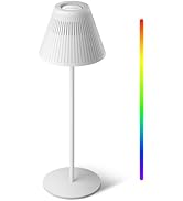 Honeywell Cordless Table Lamp - M1 Sunturalux Portable 5200mAh Battery Operated Light RGB Colors ...