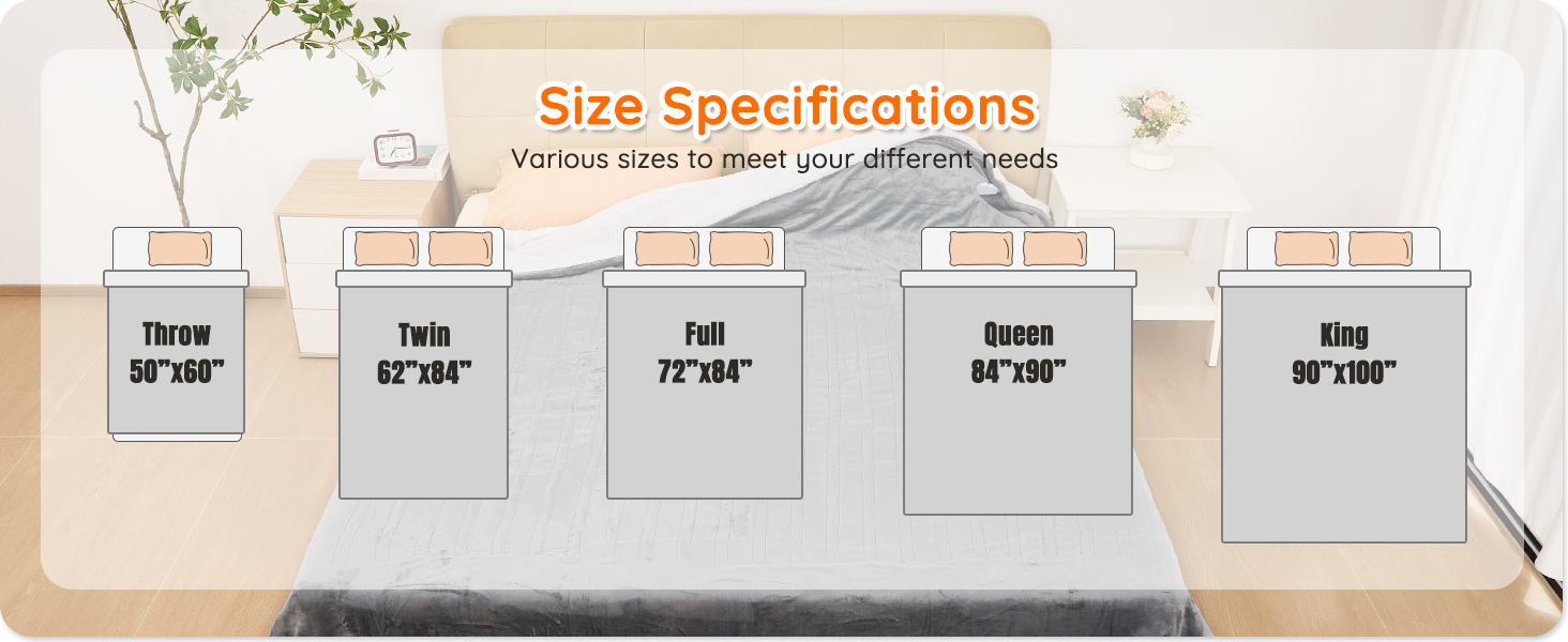 queen size heated blanket