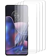 [4 Pack] iCsapr Glass Screen Protector Compatible for Motorola Edge (2022) [9H Hardness]-HD Scree...