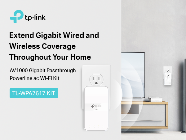 TP-Link AV1000 Gigabit Passthrough Powerline Kit