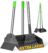 TOOGE Larger Pooper Scooper, Dog Pooper Scooper for Large Medium Small Dogs Heavy Duty Long Handl...