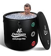 Cold Plunge PRO Water Chiller Compatible Ice Bath Tub/Cold Plunge Tub for Athletes | AirTough Wea...