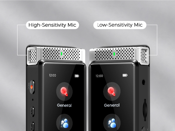 Digital Voice Recorder with Double Mic