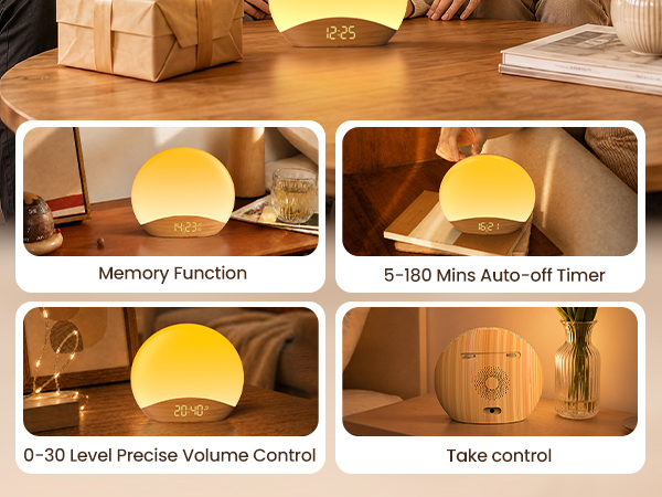 All-in-one sunrise alrm clock