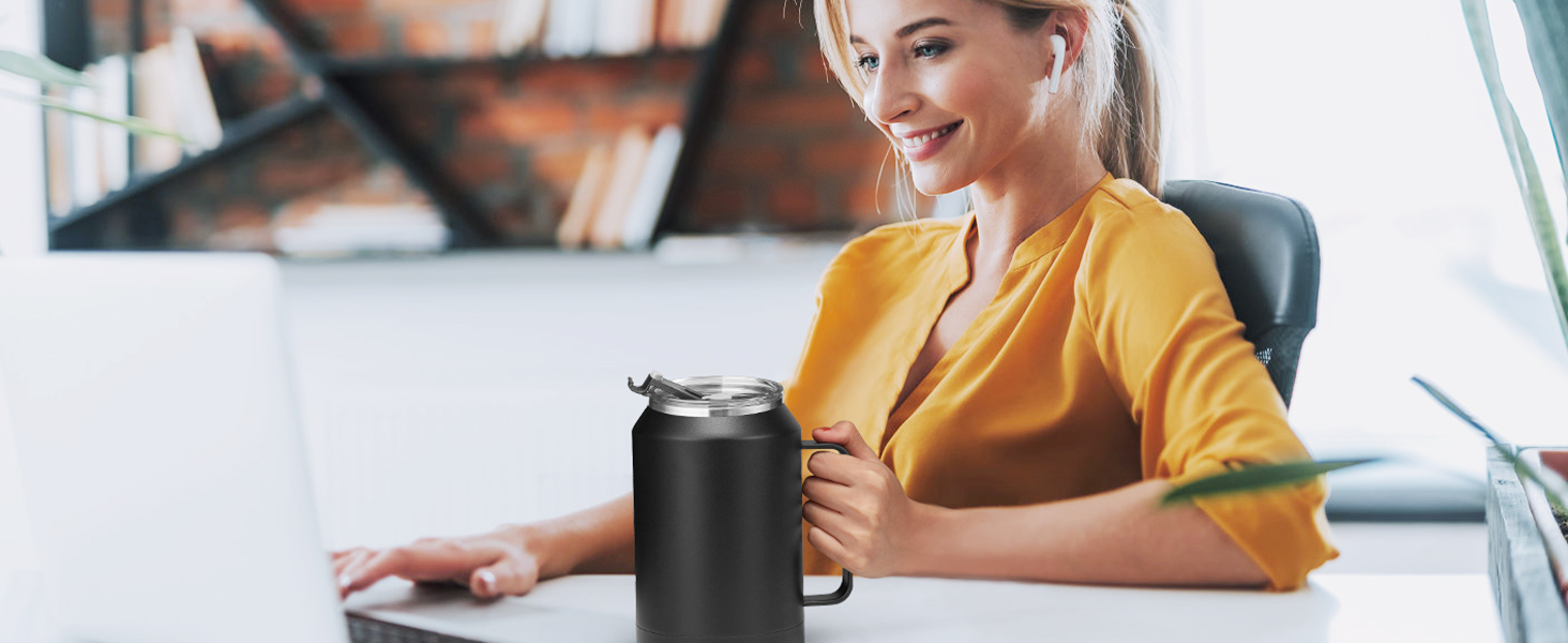 big coffee mug 32 oz tumbler with handle 50 oz water bottle insulated