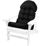 Enipate Weather Resistant Adirondack Chair Cushions High Back Indoor Outdoor Patio Tufted Lounge ...
