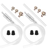 Brake Bleeder Hose One Way Check Valve 2-Piece Kit,Universal Brake Bleeding Kit for Hydraulic Bra...
