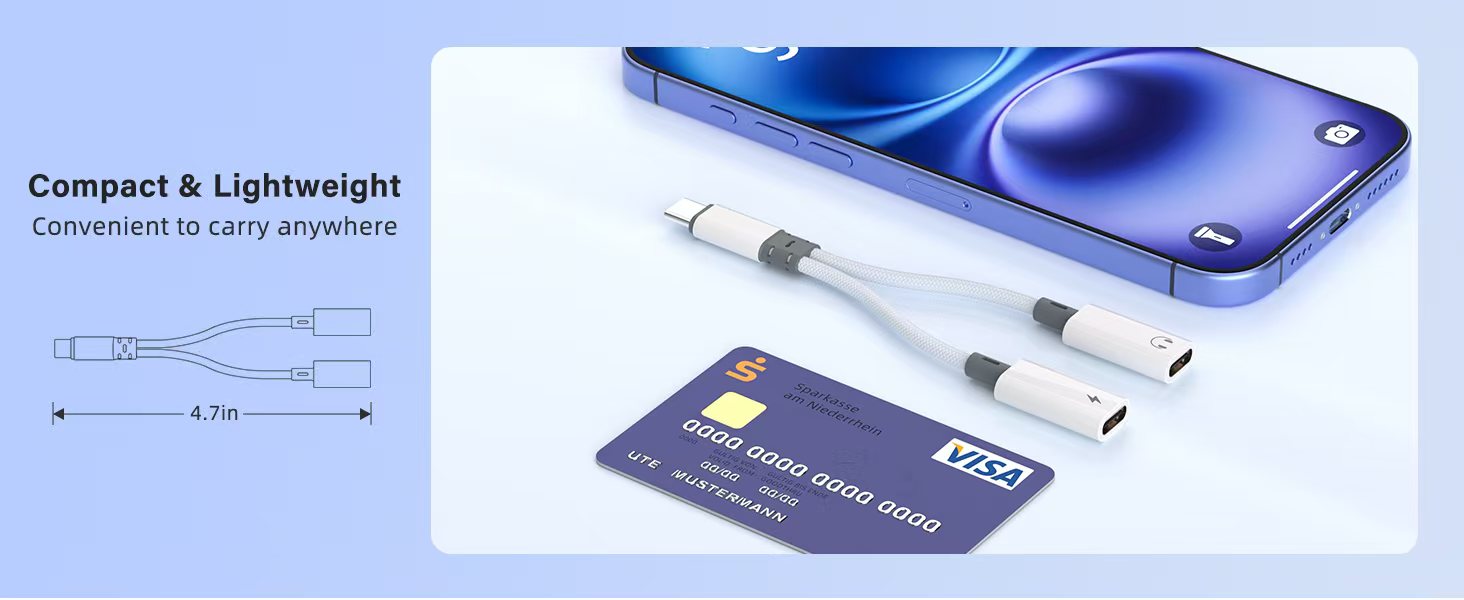 usb c splitter 2 in 1 out