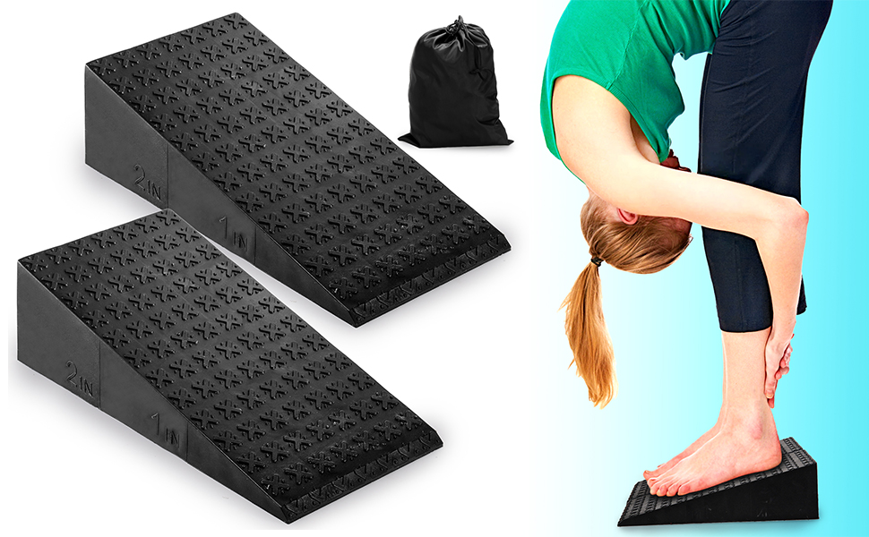 Yarlung 2 Pack Squat Wedge Block, Non-Slip Slant Board for Heel Elevated Squat