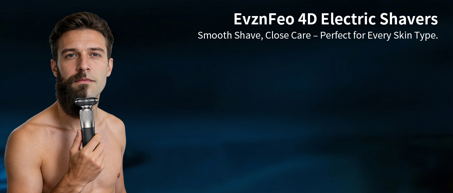 Cordless Electric Razor for Men: 3-in-1 Electric Shavers for Men