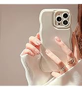wave frame case wavy cute case Beige case girly case Aesthetic Case slim case thin case