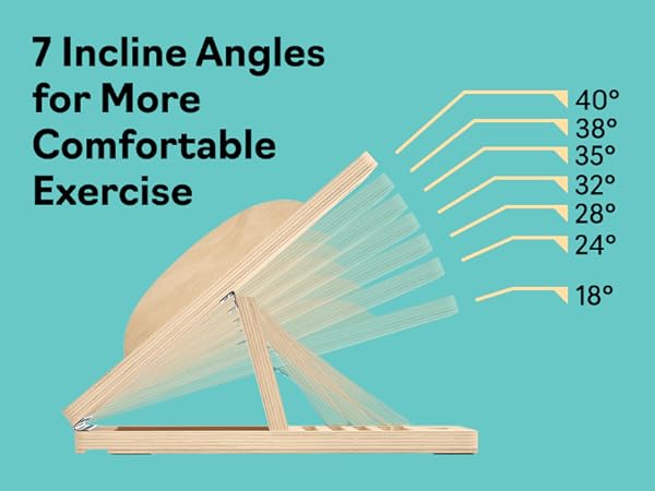 Adjustable slant board incline board for calf stretching and squat training