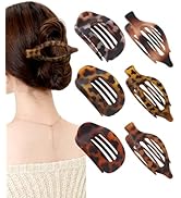 AWAYTR Flat Hair Clips For Women Lay Flat Claw Clip for Hair 6Pcs Large Hair Claw Clips for Drivi...
