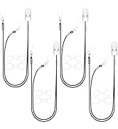 YorkSound Set of 4 Hearing Aid Clips, Adjustable Hearing Aid Holder String Anti-Lost BTE Clip wit...