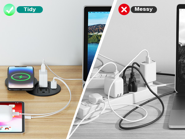 desktop power grommet