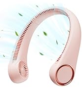 Gaiatop Portable Neck Fan Rechargeable, Hands-Free 360° Cooling, 17hrs Runtime, Battery Powered P...