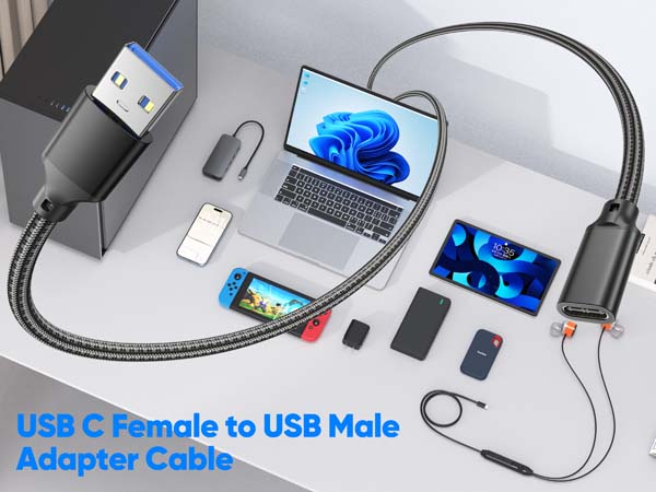 usb c female to usb a male