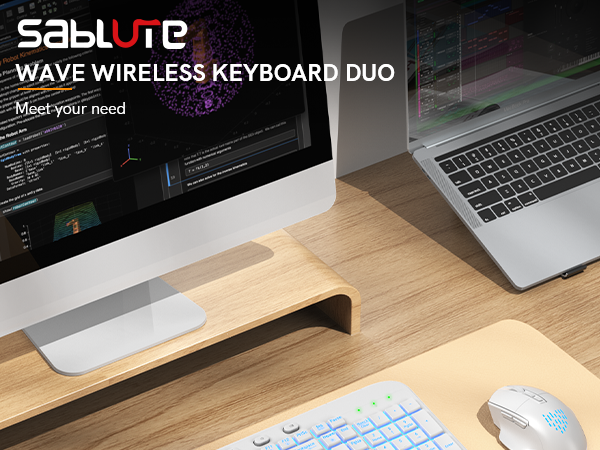 white wireless keyboard and mouse