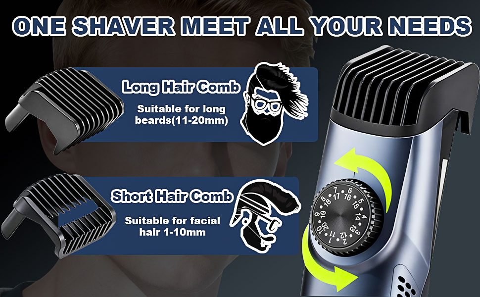ONE SHAVER MEET ALL YOUR NEEDS
