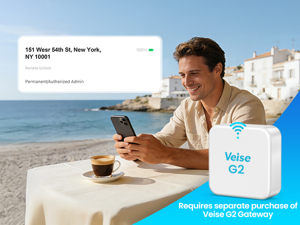 electronic door lock with handle