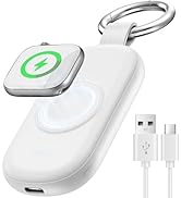 Portable Charger for Apple Watch,Wireless Magnetic iWatch Charger 1200mAh Keychain Travel Accesso...