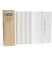 FungLam 4 Rolls US Letter Thermal Printer Paper 8.5