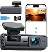 iZEEKER 2.5K Dash Cam WiFi Dash Camera for Cars, Mini Car Camera 1440P Front Dashcams with App, F...