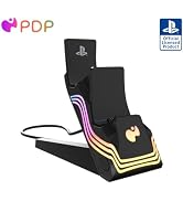 PDP Afterglow Wave LED Dual Gaming Charger for 2 PlayStation 5 DualSense Controllers, Compatible...