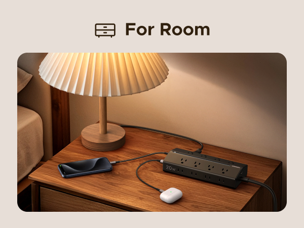 ugreen power strip with usb port