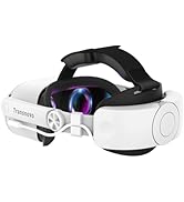 TRANSNOVO Compatible with Oculus Quest 2 6000mAh Battery Head Strap, One-Button Retractable Desig...