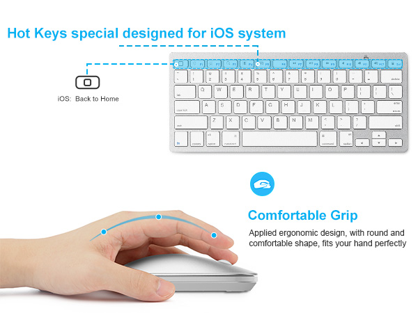 iPad keyboard and mouse combo