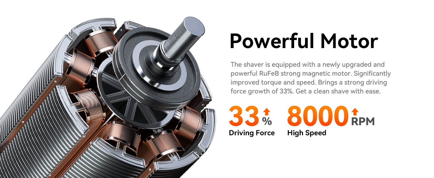yoose mini shaver with powerful motor