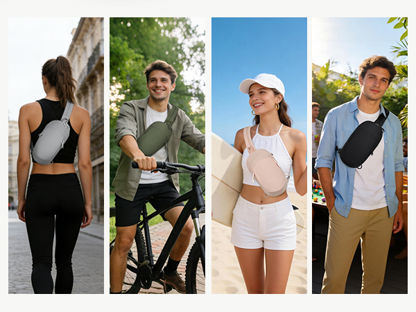rfid fanny pack for women anti theft