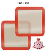 Square Silicone Baking Mats 8 inch
